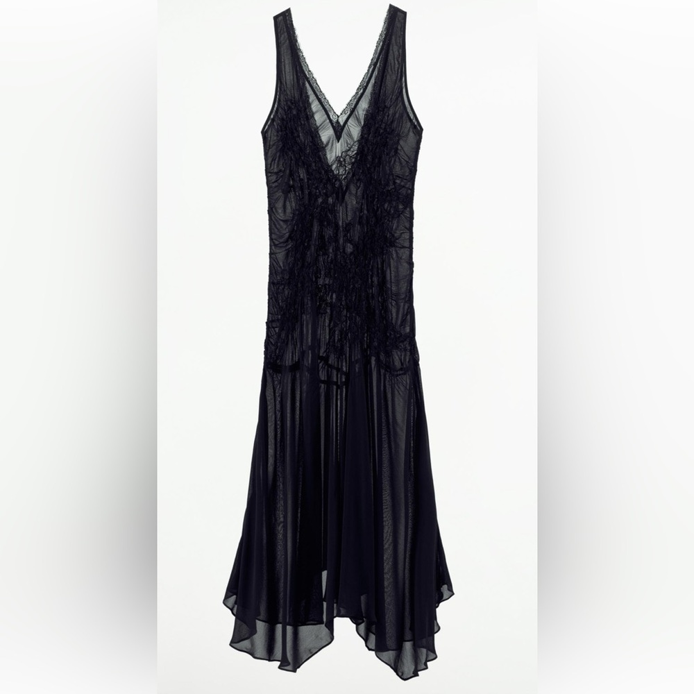 Zara Sheer Black Dress - S